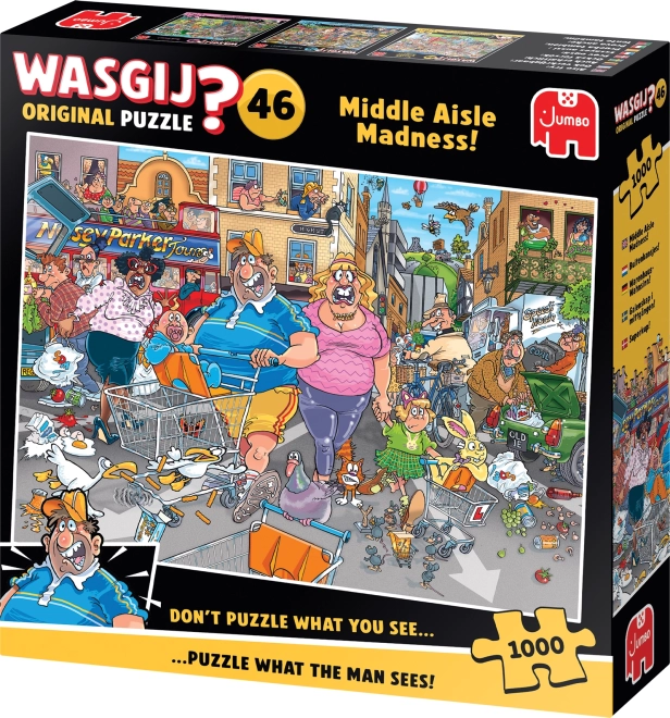 Jumbo Puzzle Wasgij: Šialenstvo strednej uličky 1000 dielikov