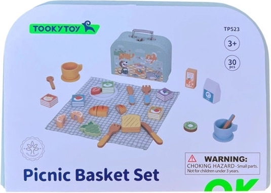 Drevený Piknikový Set s Ovocím na Krájanie