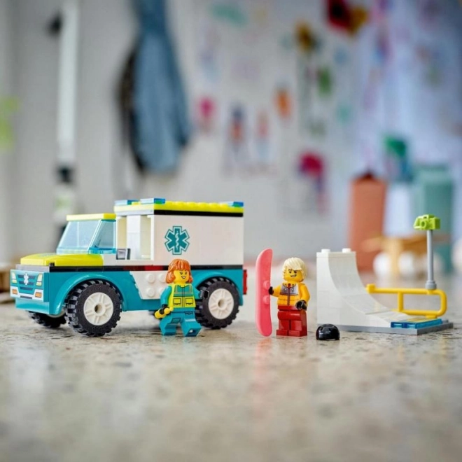 LEGO City Sanitka a Snowboardista