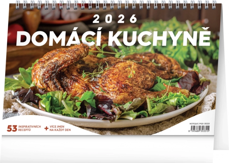 Stolový kalendár Domáca kuchyňa 2026