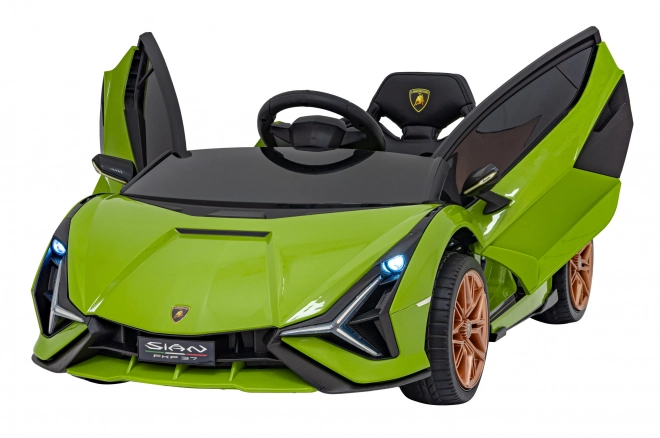 Lamborghini SIAN detské auto na batériu s ovládačom – Zelené