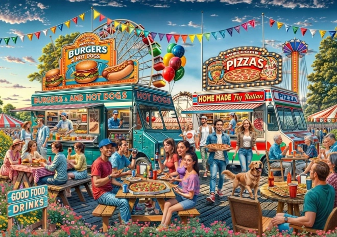 Puzzle Bluebird Mobilné občerstvenie 2000 ks