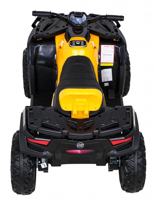 Štvorkolka XT-Speed pre deti žltá + 4x4 + EVA + pomalý štart + rádio MP3 + LED dióda