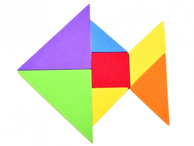 Farebný logický tangram skladačka