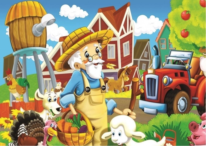 Puzzle Šťastný farmár