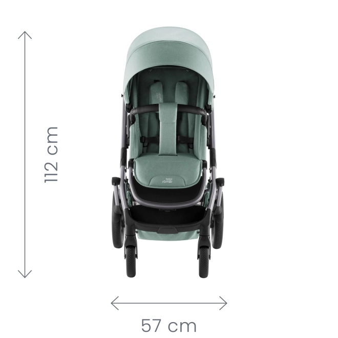 Kočík Smile 5Z s autosedačkou Baby-Safe Pro v Jade Green