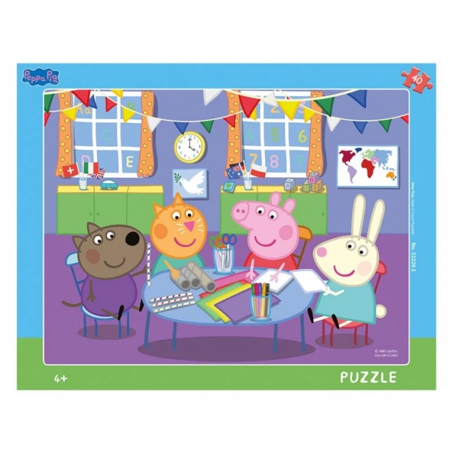 Puzzle Prasiatko Peppa 40 dielikov