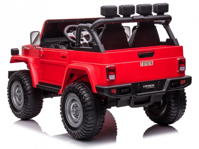 Detské elektrické auto Toyota Land Cruiser – Červená