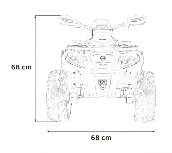 Ružová štvorkolka Can-Am Outlander ATV