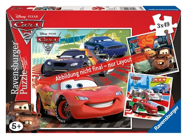 3x Puzzle Cars