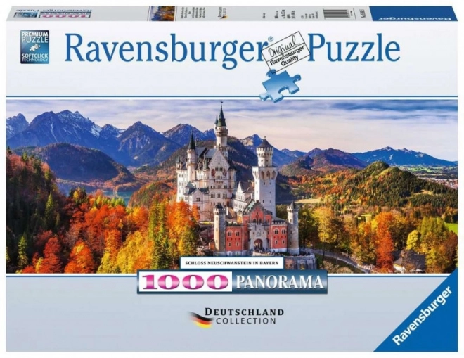 Ravensburger: Puzzle 1000 dielikov - Panoramatické: Zámok Neuschwanstein