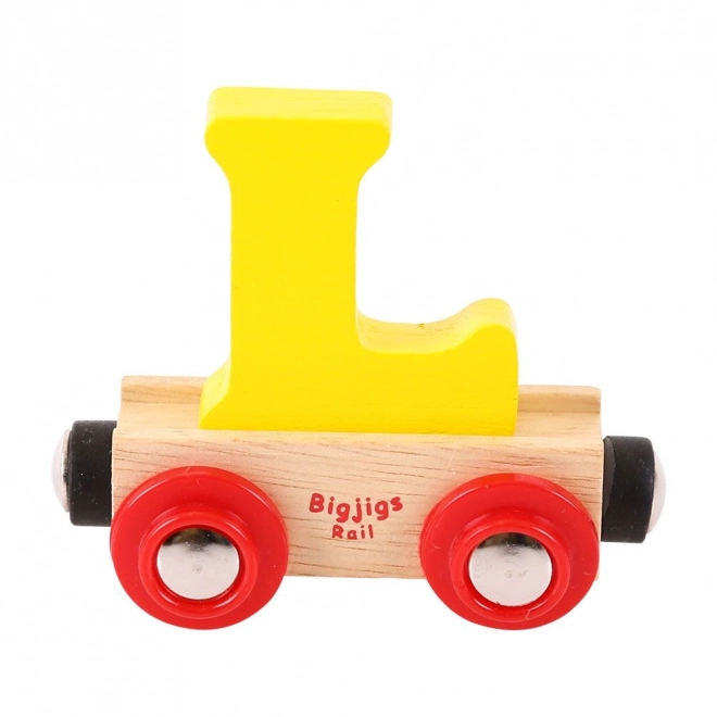 Bigjigs Rail Vláčkodráha Vagónek Písmeno L