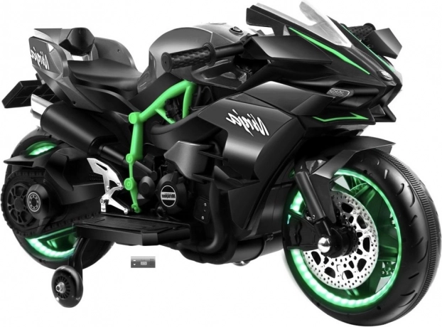 Čierny akumulátorový motor pre deti CHUANQIH2R