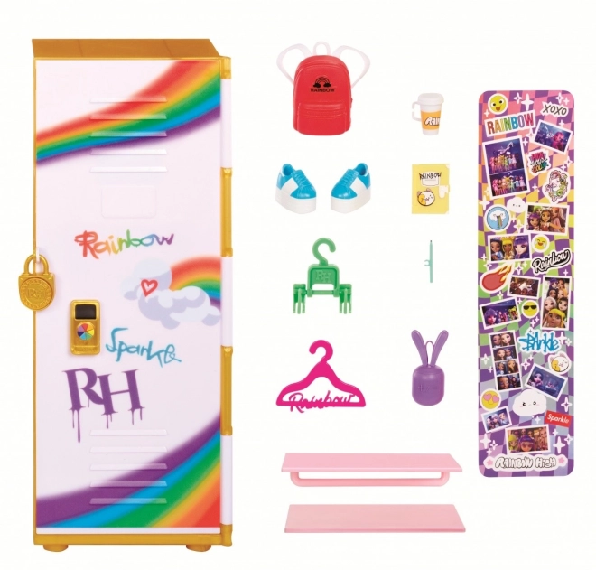Detská skrinka Rainbow High so štýlovými doplnkami
