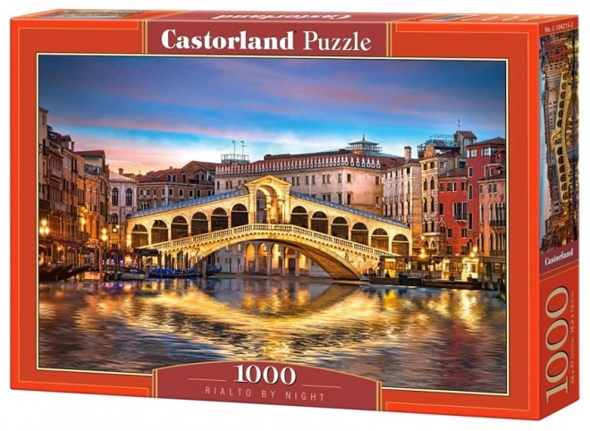 Puzzle Nočný Most Rialto, Benátky 1000 Dielikov