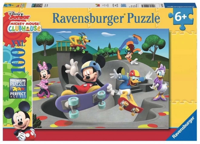 Puzzle Mickey & Minnie v skateparku