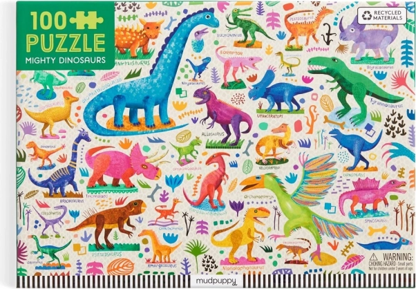 Mudpuppy Puzzle Silní dinosaury 100 dielikov