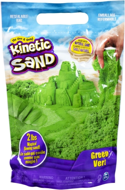 Kinetic sand zelený modelovací piesok 0,9 kg
