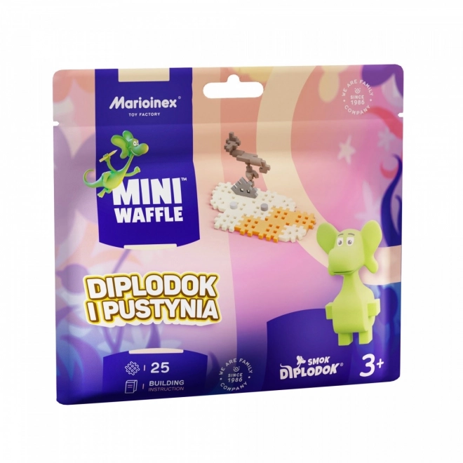 Mini Waffle dinosaurus na púšti 25 dielov