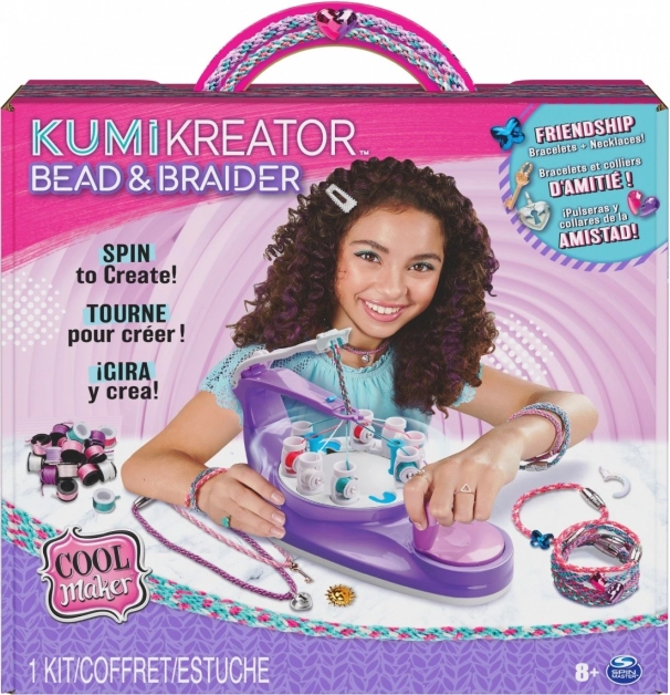 Cool Maker Kumi Kreator 3 v 1 – korálkový pletací stroj na náramky a náhrdelníky