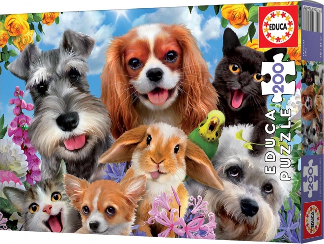 Educa Puzzle Selfie Prehliadka Domácich Miláčikov 200 Dielikov