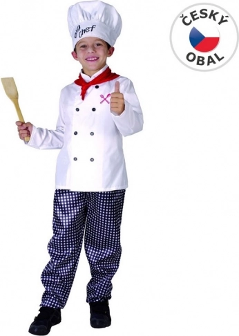 Kostým na karneval Kuchár 120-130 cm