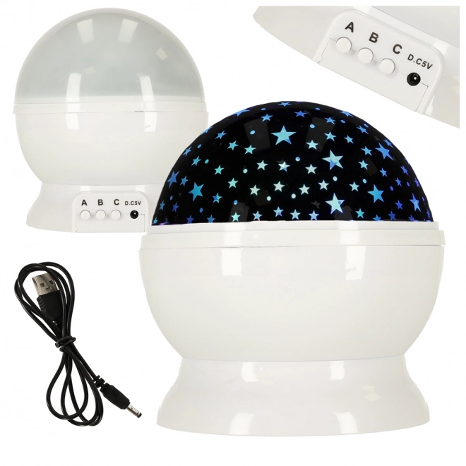 Hviezdna nočná lampa – Biela