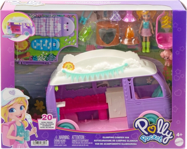Polly Pocket Glampingový Van s Bábikou