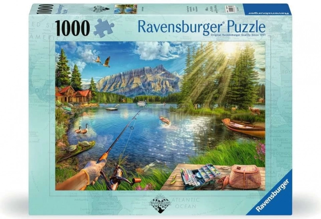 Puzzle Život pri jazere 1000 dielikov
