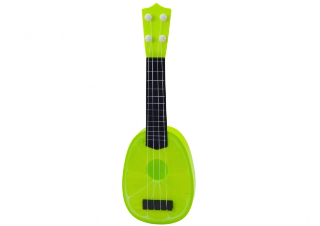 Detské ukulele mini gitara 4 struny limetková zelená