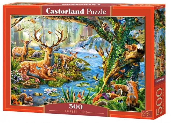 Castorland Puzzle Život v lese 500 dielikov