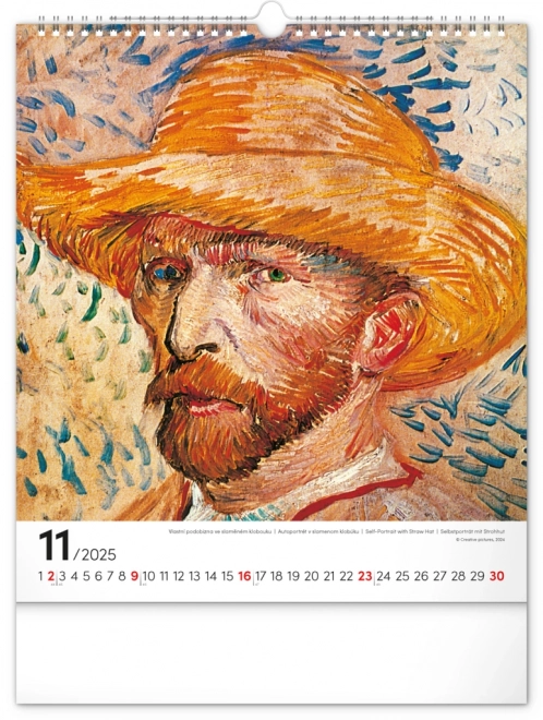 Nástenný kalendár Vincent van Gogh 2025