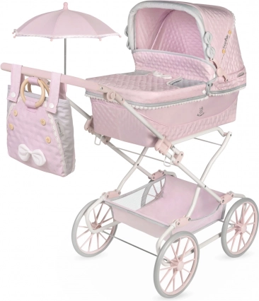Skladací kočík pre bábiky s vaničkou a slnečníkom Sophie 90 cm