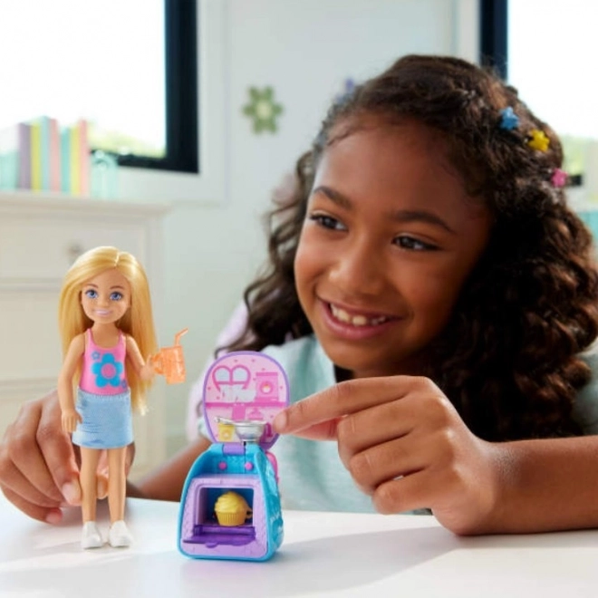 Bábika Barbie Chelsea s batohom a mačičkou