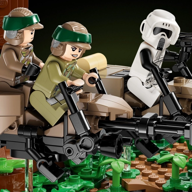 Lego Star Wars Honička spídrů na planéte Endor – diorama