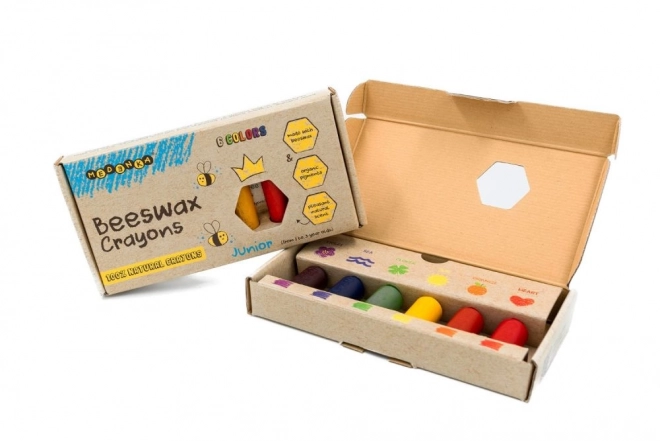 Ekologické voskové pastelky Junior 6 ks