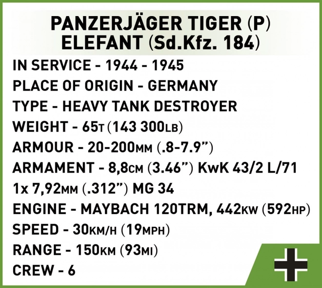 Nemecký tank Panzerjager Tiger P Elefant