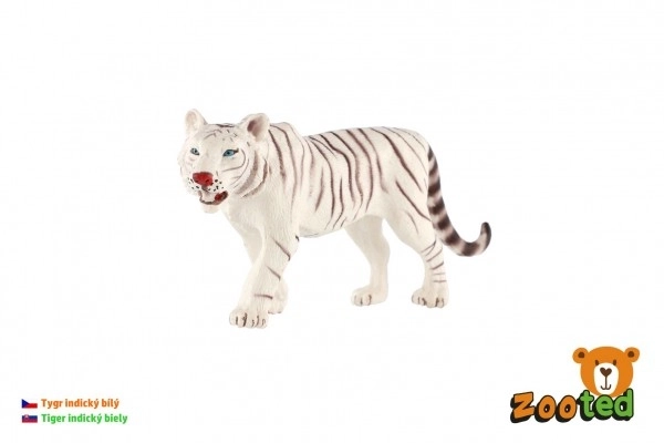 Indický biely tiger hračka plastová 14cm