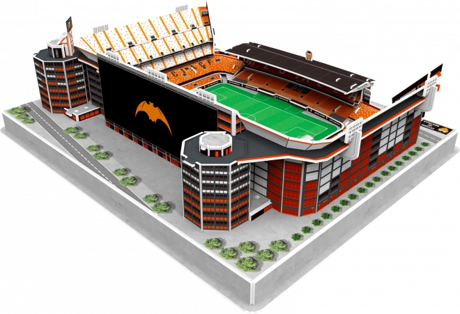 Svietiaca 3D Puzzle Štadión Mestalla - FC Valencia