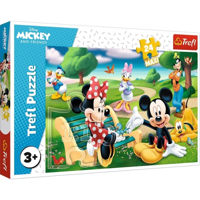 Trefl Puzzle Mickey Mouse Medzi Priateľmi Maxi 24 Dielikov