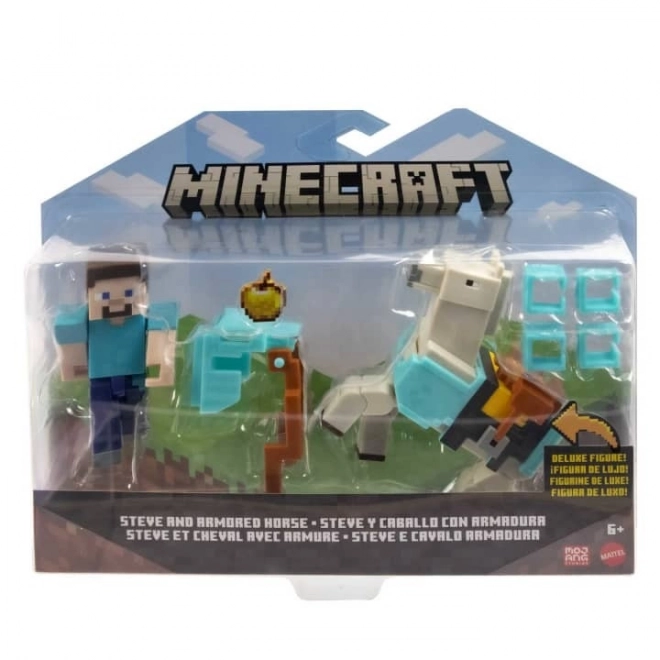 Figúrka Minecraft Steve a kôň