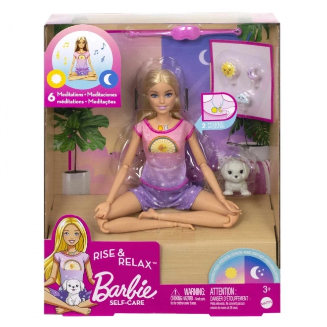 Barbie meditujúca bábika