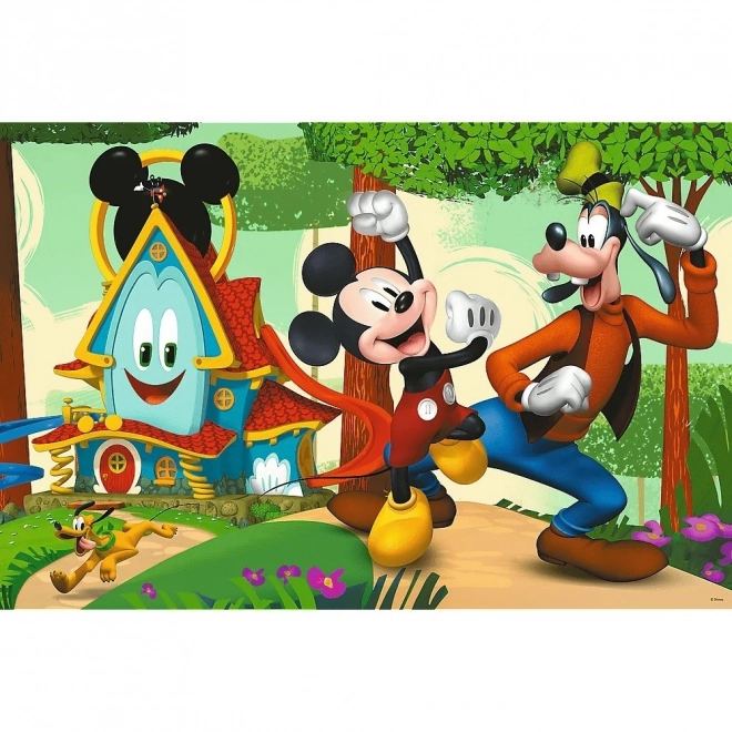 Obojstranné puzzle Mickeyho klubík Super Maxi 24 dielikov