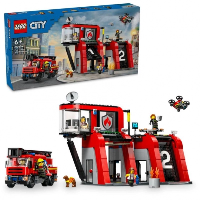 Lego City Hasičská stanica s hasičským vozidlom