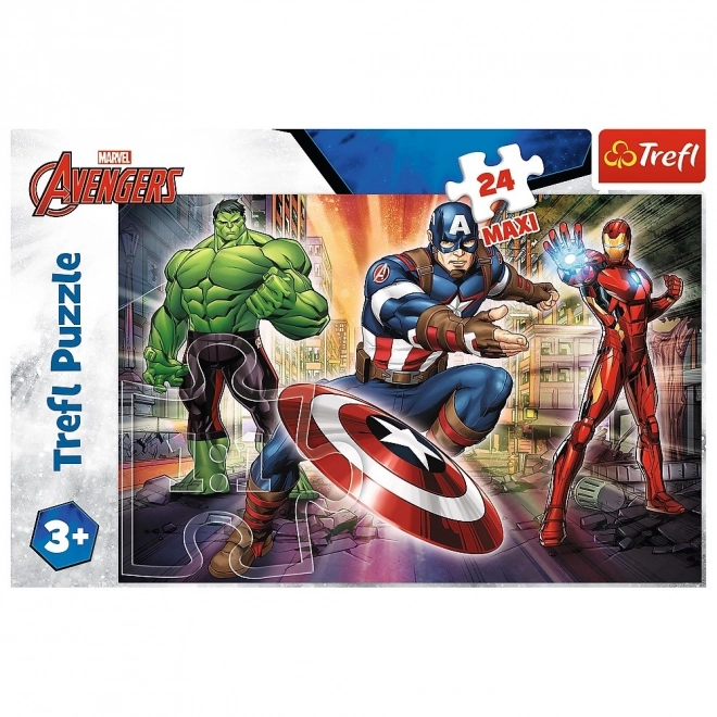 Puzzle Vo svete Avengers Maxi 24 dielikov