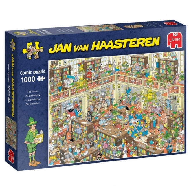 Jumbo puzzle Jan van Haasteren Knižnica 1000 dielikov