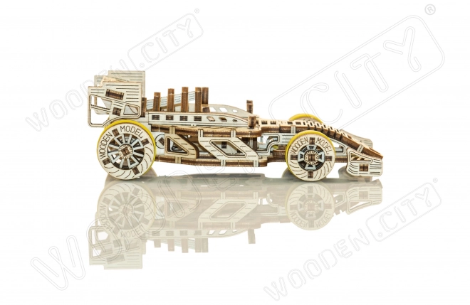 Drevené 3D puzzle Závodný automobil