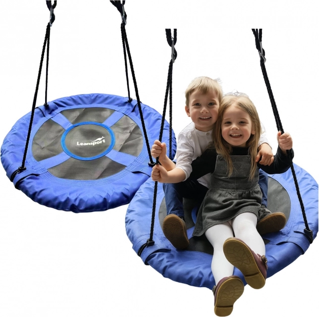Záhradná hojdačka hniezdo pre deti modrá 80 cm