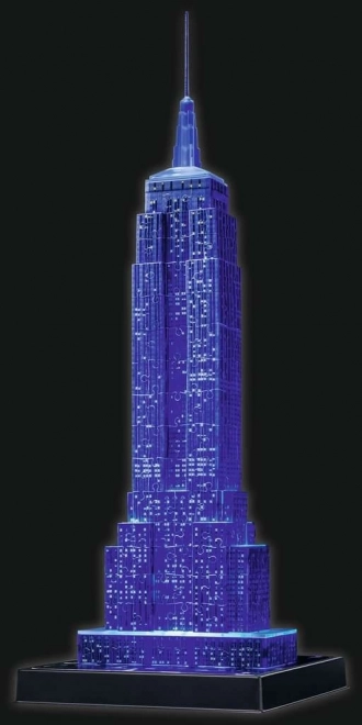 Svietiace 3D Puzzle Nočná Edícia Empire State Building