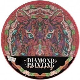 Diamantové maľovanie Mandala Lev priemer 30 cm